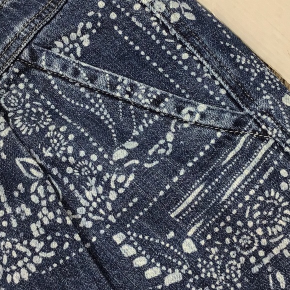 Free People blue floral pattern joggers S - Picture 3 of 11